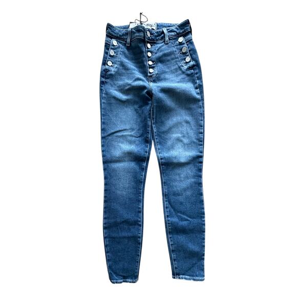 Paige Emmie High Rise Ankle Skinny Jeans in Sightseeing color size 25 NWT $249 - Picture 6 of 13